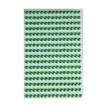Dżety samoprzylepne zielone 6mm 140szt