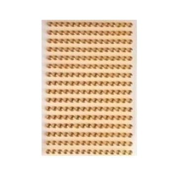 Dżety samoprzylepne złote 6mm 140szt
