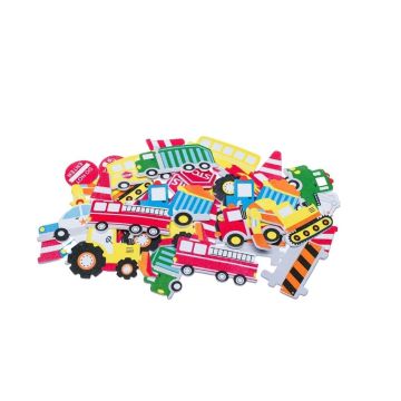 Naklejki z pianki transport 35szt