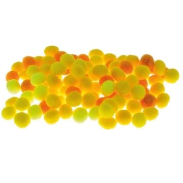 Pompony żółte 10mm 100szt