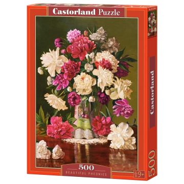 Puzzle 500 Beautiful Pheonies CASTOR