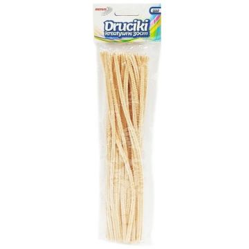 Druciki kreatywne beżowe 40szt