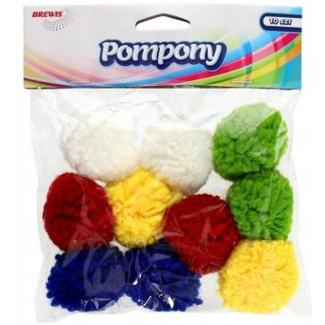 Pompony puszyste 40mm 10szt