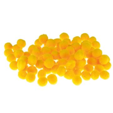 Pompony żółte 10mm 100szt