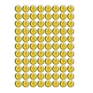 Dżety samoprzylepne złote 4mm 240szt