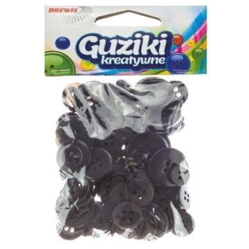Guziki kreatywne czarne 40g
