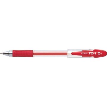 Długopis żelowy FX1 0,7mm czerwony (12szt)