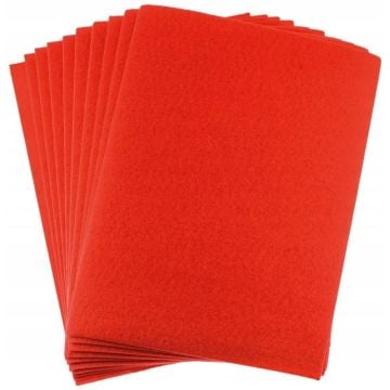 Filc A4 czerwony 2mm 10szt