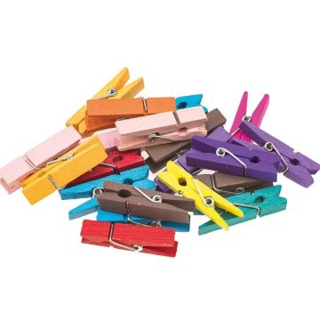 Klamerki kolorowe 3,5cm 20szt