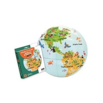 Globus 30 cm - Małe Zwierzęta Natury, piłka