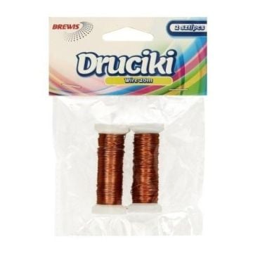 Druciki florystyczne miedziane 20m 2szt