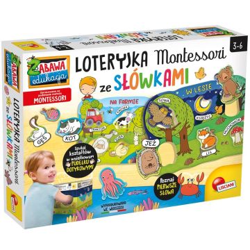 Loteryjka Montessori ze słówkami