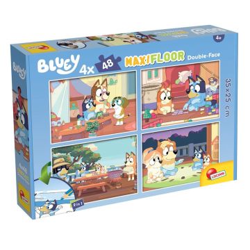 Puzzle podłogowe dwustronne Maxi 4x48 Bluey