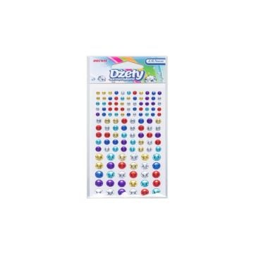 Dżety samoprzylepne kolorowe 4-8mm 125szt