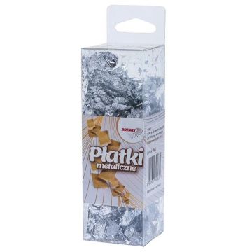 Płatki metaliczne srebrne