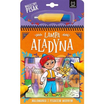 Lampa Aladyna. Malowanka z pisakiem wodnym