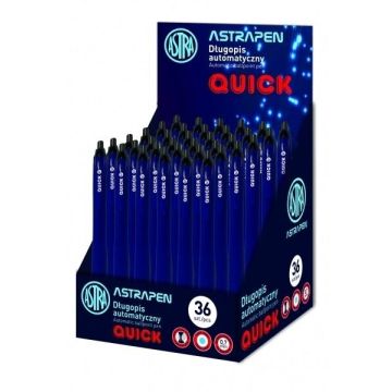 Długopis automat. Quick 0,7mm (36szt) ASTRA