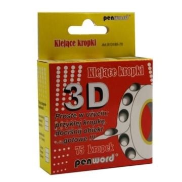 Klejące kropki 3D 75 kropek
