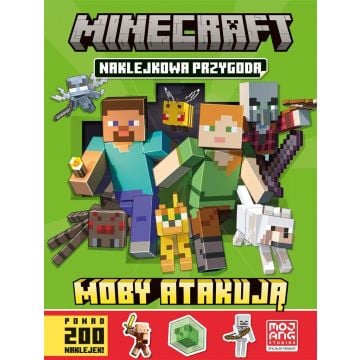 Minecraft. Naklejkowa przygoda. Moby atakują