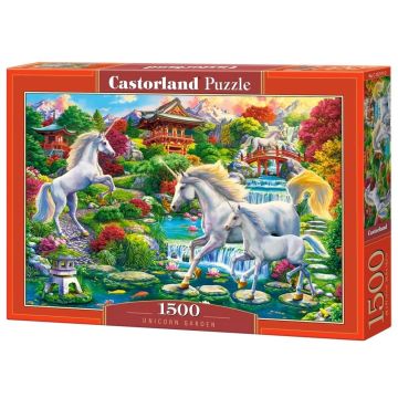 Puzzle 1500 Unicorn Garden CASTOR