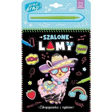 Szalone lamy. Zdrapywanka z rysikiem