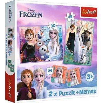 Puzzle 2w1 + memos Księżniczki w swojej krainie