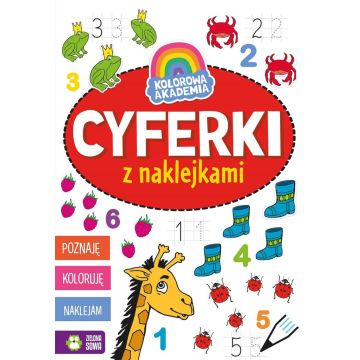 Kolorowa Akademia. Cyferki z naklejkami
