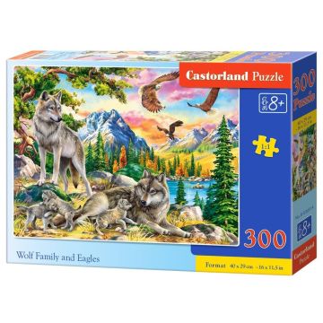 Puzzle 300 Wolf Family and Eagles CASTOR