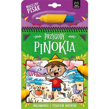 Przygody Pinokia. Malowanka z pisakiem wodnym