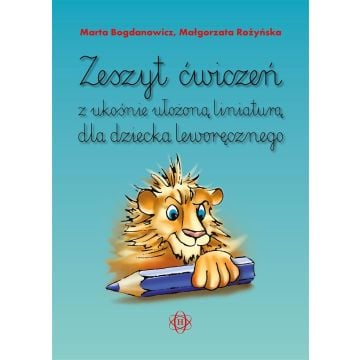 Zeszyt ćwiczeń z ukośnie ułożoną liniaturą dla...