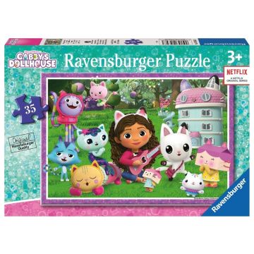 Puzzle dla dzieci 35 Koci Domek Gabi