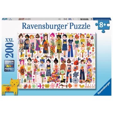 Puzzle dla dzieci 200 Przyjaciele i kwiaty
