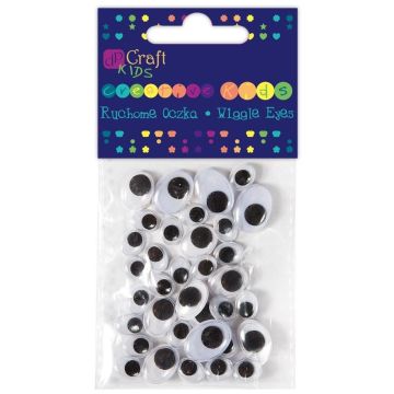Ruchome oczka owalne 36szt mix