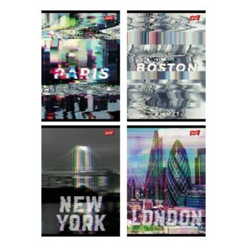 Zeszyt A5/60K kratka Glitched City (10szt)