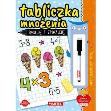 Rysuję i zmazuję. Tabliczka mnożenia z flamastrem