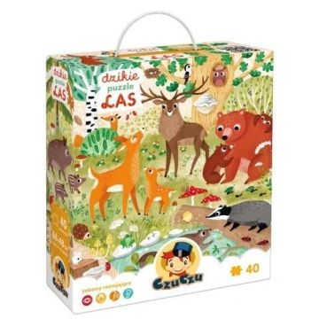 CzuCzu Dzikie puzzle Las 3+