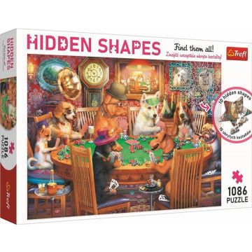 Puzzle 1086 Hidden Shapes - Wieczór gier