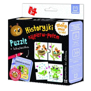 Historyjki najpierw-potem. Puzzle + książeczka