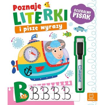Poznaję literki i piszę wyrazy. Ścieralny pisak