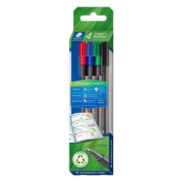 Cienkopis Triplus 0,3mm eco 4 kolory STAEDTLER