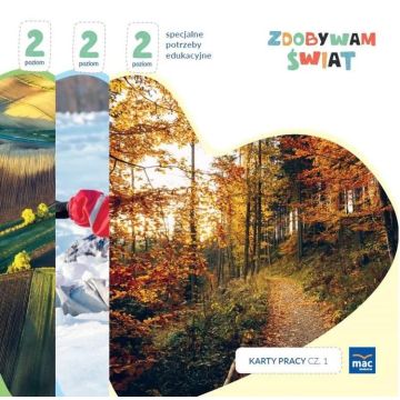 Zdobywam świat. Karty pracy cz.1-3 Poziom 2