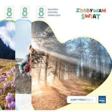 Zdobywam świat Karty pracy cz.1-3 Poziom 8