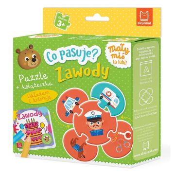 Co pasuje? Zawody Puzzle + książeczka