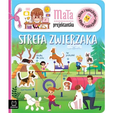 Album z naklejkami. Mała projektantka