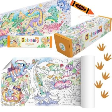 Kolorowanie po numerach Dinosaurs