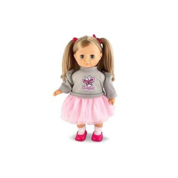 Lalka Natalia mówi po polsku z warkoczami 39cm