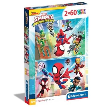 Puzzle 2x60 Super Kolor Spidey