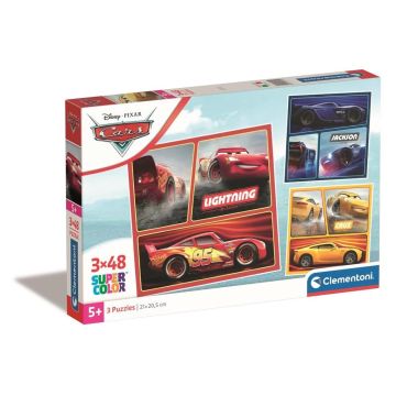 Puzzle 3x48 Super Kolor Cars
