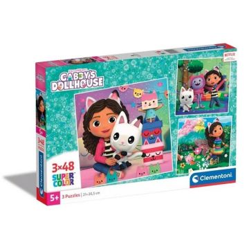 Puzzle 3x48 Super Kolor Gabby's Dollhouse