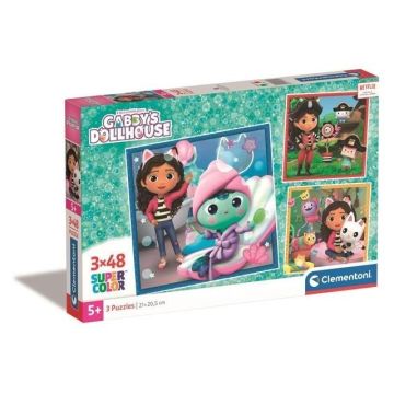 Puzzle 3x48 Super Kolor Gabby's Dollhouse